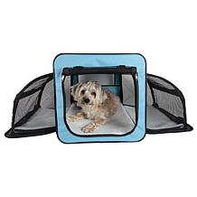Pet Life Extra-Large Expandable Collapsible Travel Pet Dog Crate