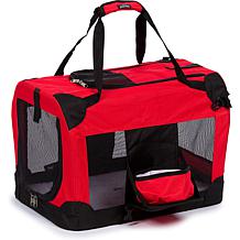 Pet Life Extra-Large Folding Deluxe 360 Vista View House Pet Crate