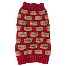 Pet Life Fashion Weaved Designer Ribbed Turtle Neck Dog Sweater