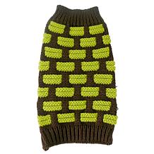 Pet Life Fashion Weaved Designer Ribbed Turtle Neck Dog Sweater