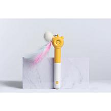 Pet Life "KITIQUE" 3-in-1 Extendable Feather & Laser Wand Cat Teaser