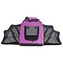 Pet Life Large Soft Folding Collapsible Expandable Pet Dog Crate