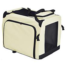 Pet Life Large Soft Folding Collapsible Expandable Pet Dog Crate