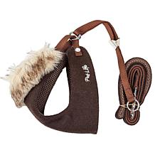 Pet Life Luxe Furracious 2-In-1 Mesh Reversible Dog Harness and Leash