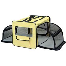 Pet Life Medium Expandable Collapsible Travel Pet Dog Crate