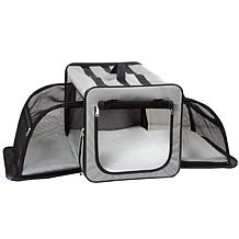 Pet Life Medium Expandable Collapsible Travel Pet Dog Crate