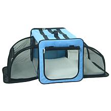 Pet Life Medium Expandable Collapsible Travel Pet Dog Crate