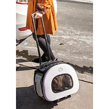 Pet Life Tough-Shell Wheeled Collapsible Final Destination Pet Carr...