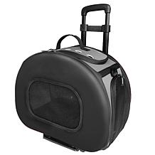 Pet Life Tough-Shell Wheeled Collapsible Final Destination Pet Carr...