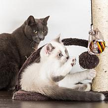PETMAKER 3-Tier Cat Tree Scratching Posts,  Cat Condo  Bed and Toy