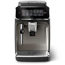 Philips Automatic Espresso Machine with Milk Frother - Black & Chrome 