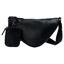 Phluid Metallic Logo-Embossed Triangular Crossbody Bag