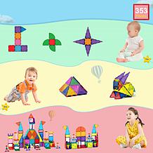 PicassoTiles 353-piece Magnetic Tile Window and Door Set