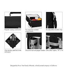 Picnic Time Pranzo Lunch Cooler Bag, (Navy Blue)