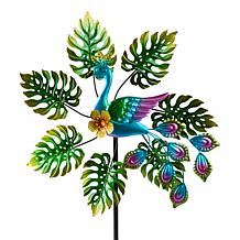 Plow & Hearth 43" Tropical Leaves Wind Spinner