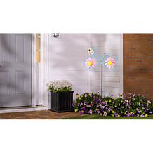 Plow & Hearth Metal Bicycle Wind Spinner Garden Stake