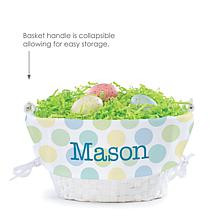 Polka Dots For Him Personalized Easter Basket