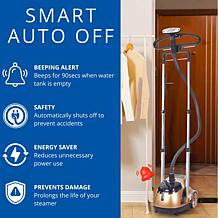 Powerful 1500W Garment Steamer with 1.8L Tank & Foot Pedal