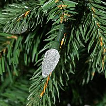 Pre-Lit Greenery Christmas Teardrop with Strawberry Lights