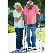 PreserveTech Deluxe Two Button Folding Walker w/ 5" Wheels