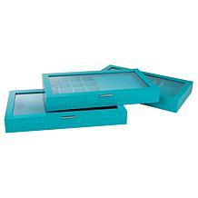 Prestige™ Anti-Tarnish Set of 3 Large Jewelry Boxes