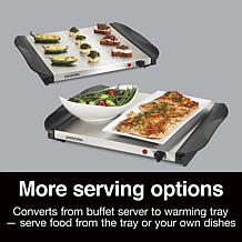 Proctor Silex Stainless Steel Double Buffet Server