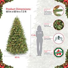 Puleo 7-1/2 ft. Pre-Lit Davidson Fir Premier Artificial Christmas Tree