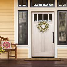Puleo International 24" Artificial Dogwood Floral Spring Wreath