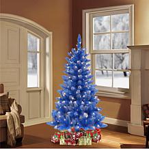 Puleo International 4' Lit Fashion Blue Pine Artificial Christmas Tree