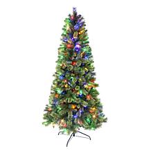 Puleo International 6' Pre-Lit Montana Pine Tree 250 Color-Select LEDs