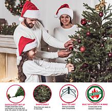 Puleo International 7.5' Pre-Lit Alberta Spruce Christmas Tree