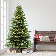 Puleo International 7.5' Pre-Lit Balsam Fir  Christmas Tree