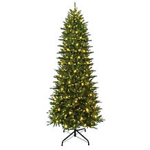 Puleo International 9' Pre-lit Slim Fraser Fir Tree 