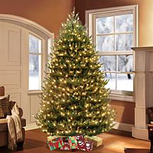 Puleo Intl. 7.5' Pre-lit Canadian Balsam Fir Artificial Christmas Tree