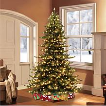 Puleo Intl. 7.5' Pre-lit Portland Spruce Artificial Christmas Tree