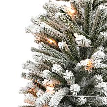 Puleo Intl. Pre-Lit 5' Fir Artificial Christmas Tree with Pine Cones