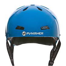 Punisher Premium Neon Blue Youth Skateboard Helmet