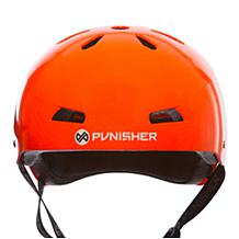 Punisher Premium Neon Orange Youth Skateboard Helmet