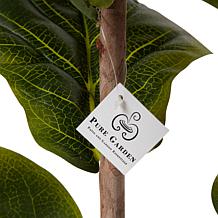 Pure Garden Artificial Fiddle Leaf Fig Tree 72"H Faux Plant