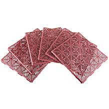 Pure Garden Interlocking Patio, Deck or Garage Floor Tiles-11.5 x 11.5