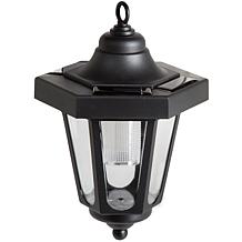 Pure Garden Solar LED Hanging Coach Lanterns - Black