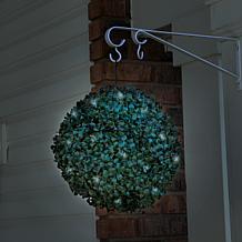 Pure Garden Solar Topiary Light Ball w/White LED Lights