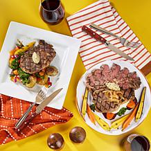 Pureland (8) 8oz. Choice Ribeye Steaks & Garlic Herb Butter