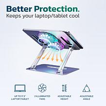 Purely C50 Adjustable Height Pro Laptop Stand Cooling Pad