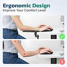 Purely E5620 Adjustable Ergonomic Arm Rest for Desk