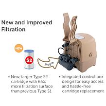 PureSpa Sahara Tan Round Bubble Spa - 6 Person