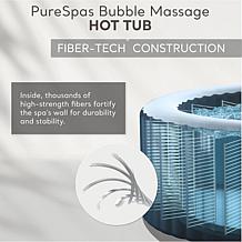 PureSpa Sahara Tan Round Bubble Spa for 4 People