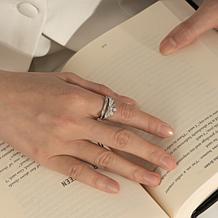 Radiance by Absolute™ 0.89ctw Simulated Diamond Bow Ring