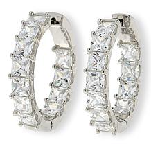 Radiance by Absolute™ 1" Inside-Outside Hugger Hoop Earrings