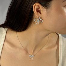 Radiance by Absolute™ 10.34ctw Bow Necklace and Earrings Set